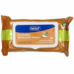 Preparation H Flushable Medicated Hemorrhoid Wipes, 48 wipes Exp 12/2022